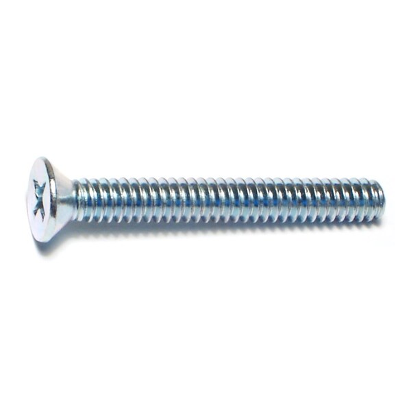 Midwest Fastener #10-24 x 1-1/2 in Phillips Flat Machine Screw, Zinc Plated Steel, 100 PK 07287 - main